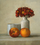 Cox_red daisies and peaches